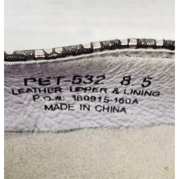 Alegria By PG Lite PEWTER DAZZLER PET-532 Leather Slip On Flat Shoes Size 8.5 - Picture 10 of 14